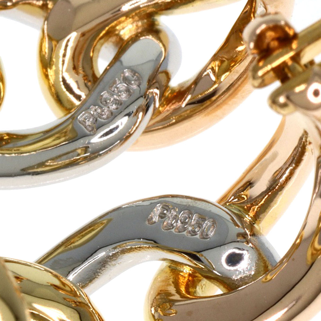 MIKIMOTO Earring K18YG , K18PG , PT950 gold Three color Women Used Authentic