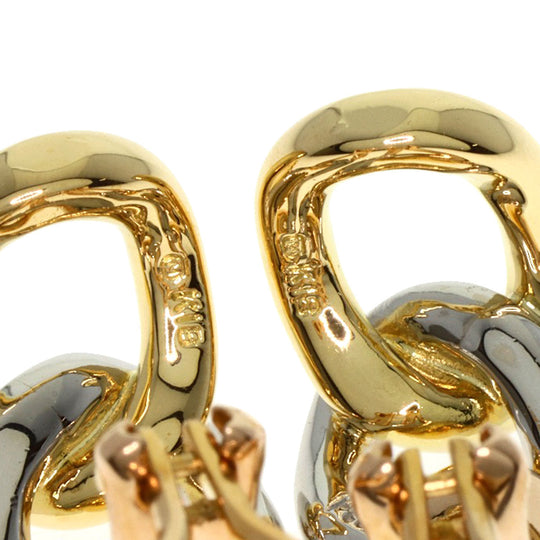 MIKIMOTO Earring K18YG , K18PG , PT950 gold Three color Women Used Authentic