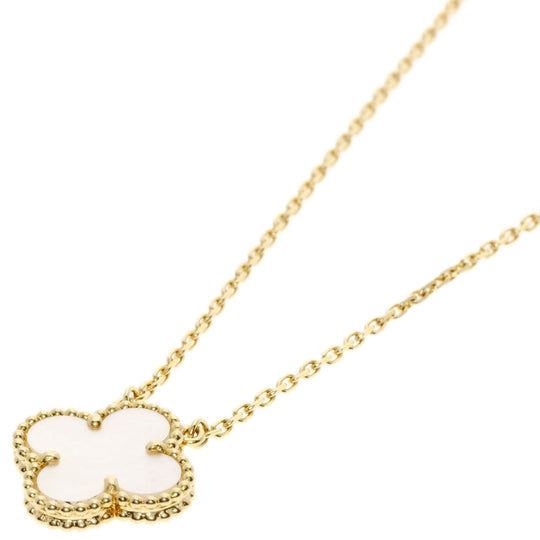 Van Cleef & Arpels Necklace 18K Yellow Gold gold Vintage Alhambra Shell Women Used Authentic