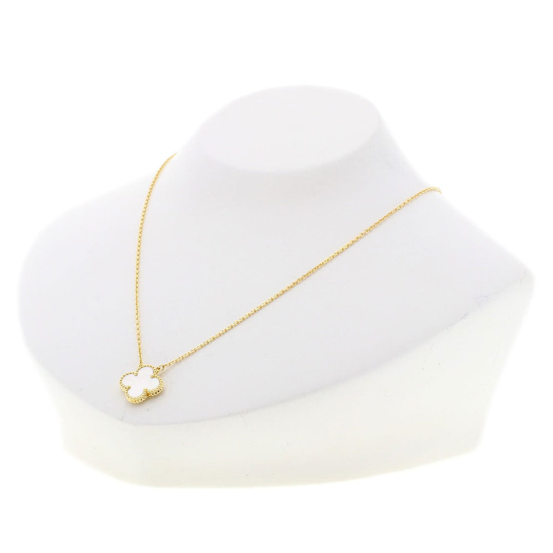 Van Cleef & Arpels Necklace 18K Yellow Gold gold Vintage Alhambra Shell Women Used Authentic