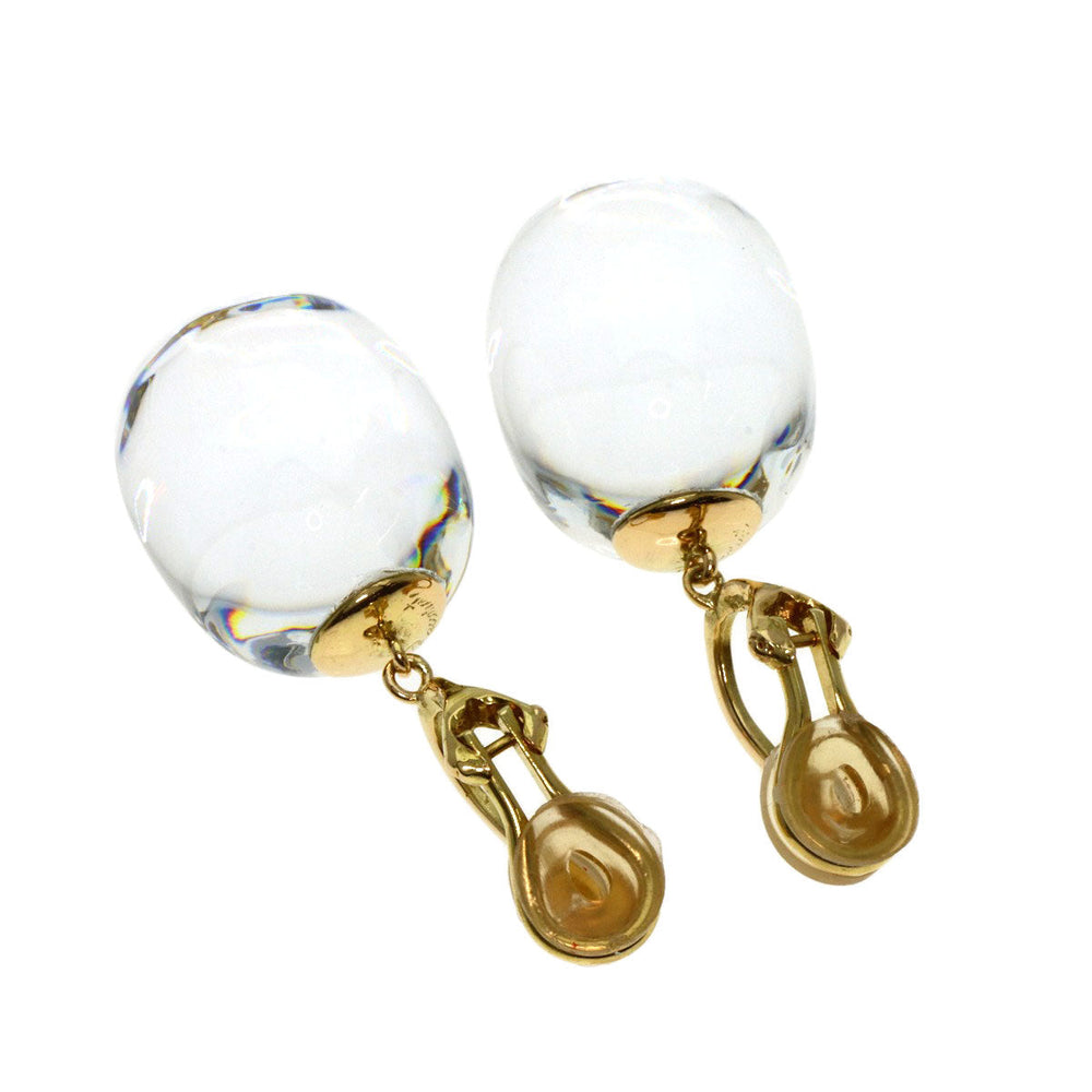 Baccarat Earring 18K Yellow Gold gold drop Women Used Authentic