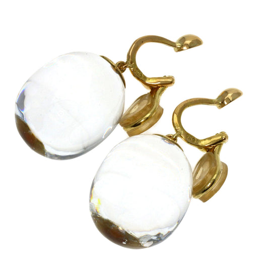 Baccarat Earring 18K Yellow Gold gold drop Women Used Authentic