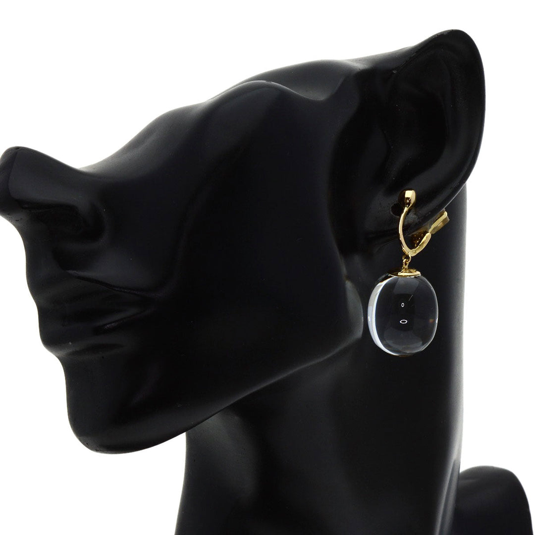 Baccarat Earring 18K Yellow Gold gold drop Women Used Authentic