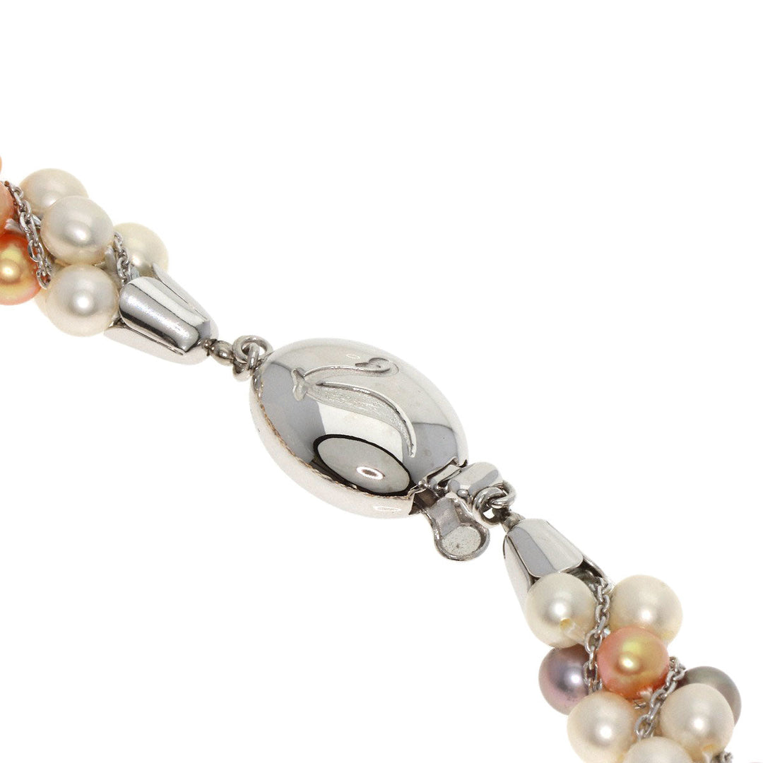 TASAKI Necklace K18WG gold Freshwater Pearl Women Used Authentic