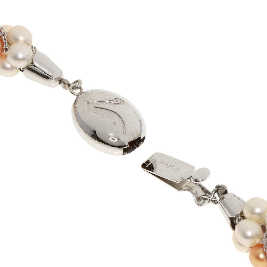 TASAKI Necklace K18WG gold Freshwater Pearl Women Used Authentic