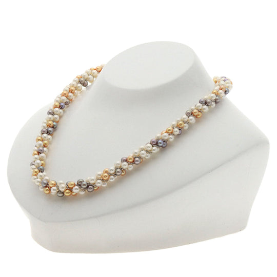 TASAKI Necklace K18WG gold Freshwater Pearl Women Used Authentic