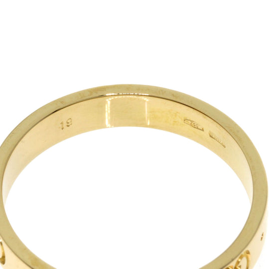 GUCCI Ring 18K Yellow Gold gold Icon # 19 Women Used Authentic