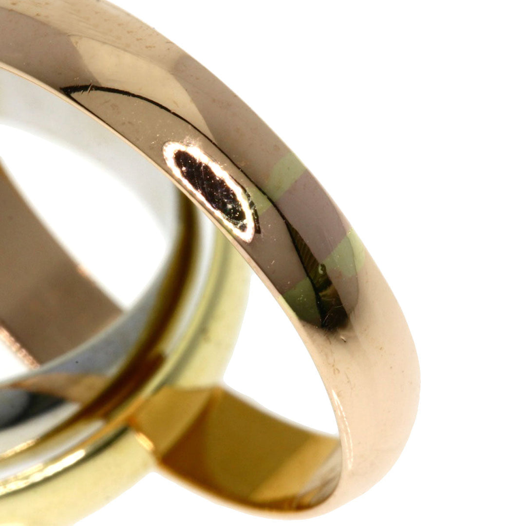 CARTIER Ring K18YG , K18PG , K18WG gold Trinity Women Used Authentic
