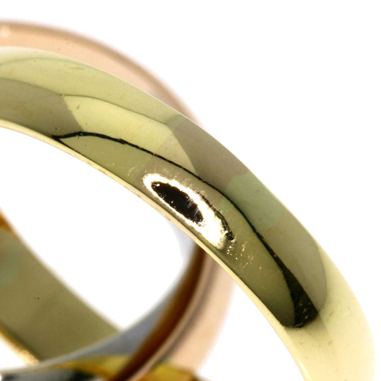 CARTIER Ring K18YG , K18PG , K18WG gold Trinity Women Used Authentic