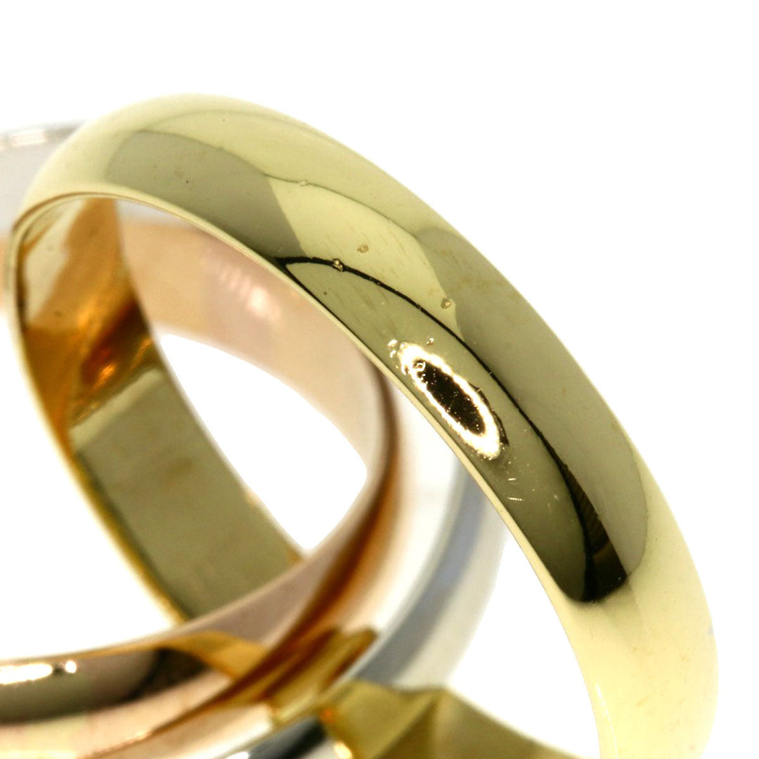 CARTIER Ring K18YG , K18PG , K18WG gold Trinity Women Used Authentic