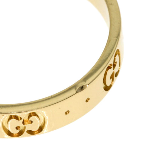 GUCCI Ring 18K Yellow Gold gold Icon # 19 Women Used Authentic