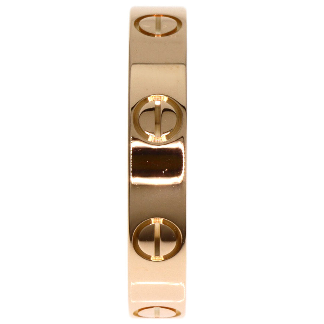 CARTIER Ring 18K Pink Gold gold Mini love ring #51 Women Used Authentic