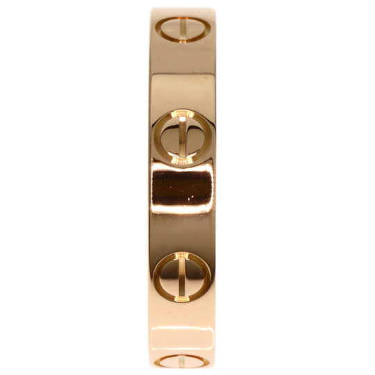 CARTIER Ring 18K Pink Gold gold Mini love ring #51 Women Used Authentic