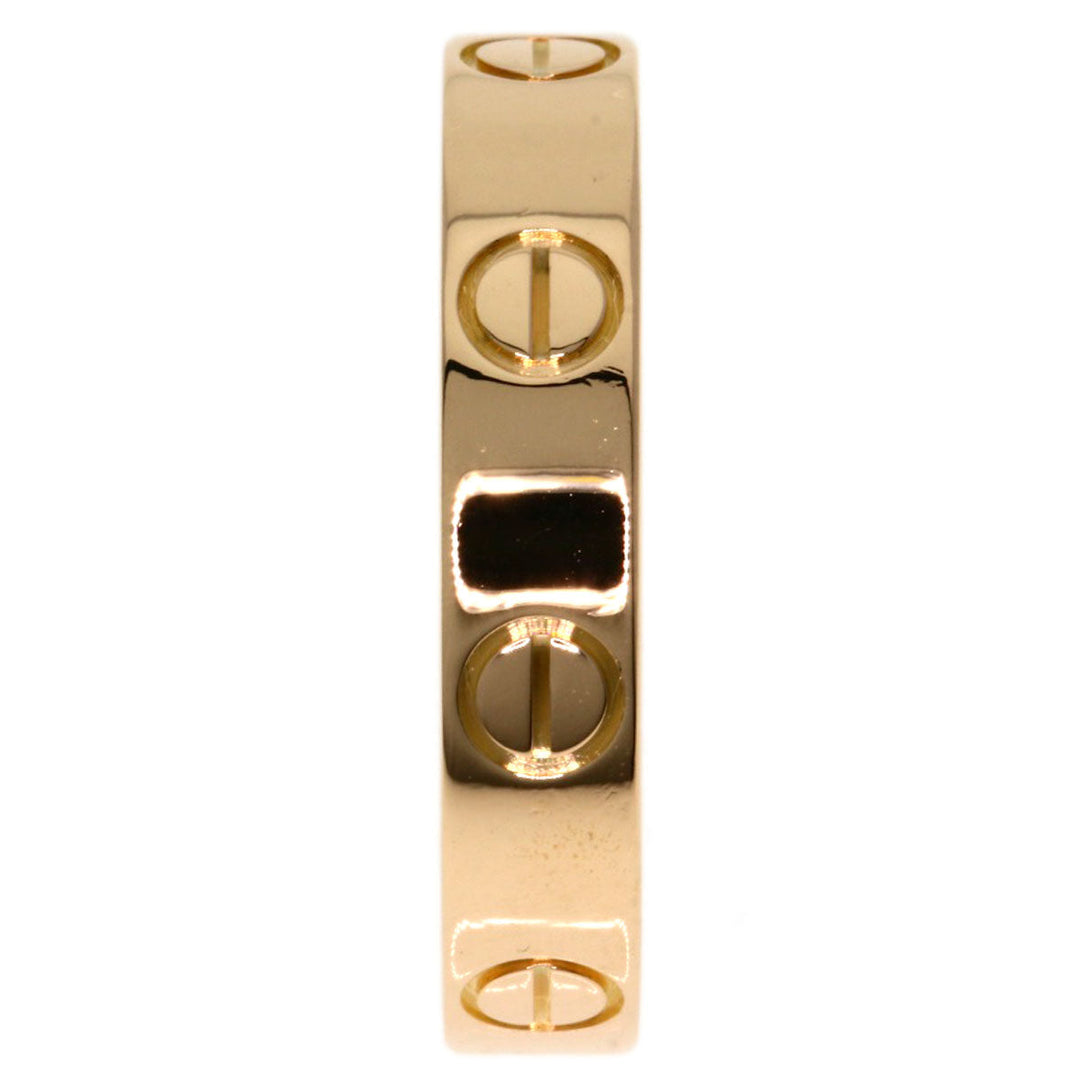 CARTIER Ring 18K Pink Gold gold Mini love ring #49 Women Used Authentic