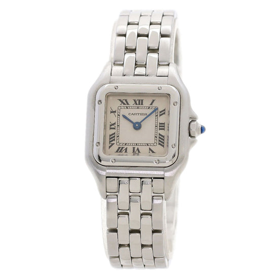 CARTIER Watches Quartz W25033P5 Stainless Steel , Stainless Steel Silver PANTHERE SM Silver dial Women Used Authentic
