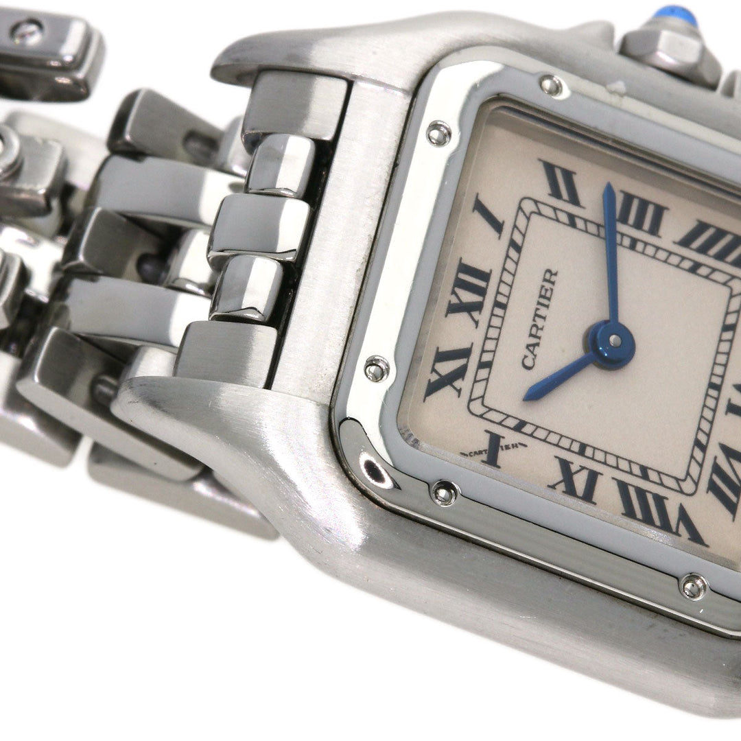 CARTIER Watches Quartz W25033P5 Stainless Steel , Stainless Steel Silver PANTHERE SM Silver dial Women Used Authentic