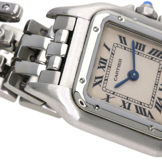 CARTIER Watches Quartz W25033P5 Stainless Steel , Stainless Steel Silver PANTHERE SM Silver dial Women Used Authentic