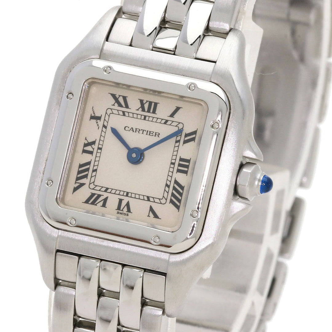 CARTIER Watches Quartz W25033P5 Stainless Steel , Stainless Steel Silver PANTHERE SM Silver dial Women Used Authentic
