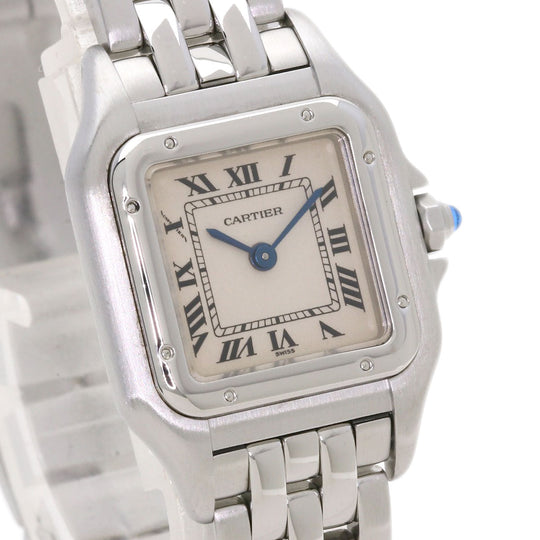 CARTIER Watches Quartz W25033P5 Stainless Steel , Stainless Steel Silver PANTHERE SM Silver dial Women Used Authentic