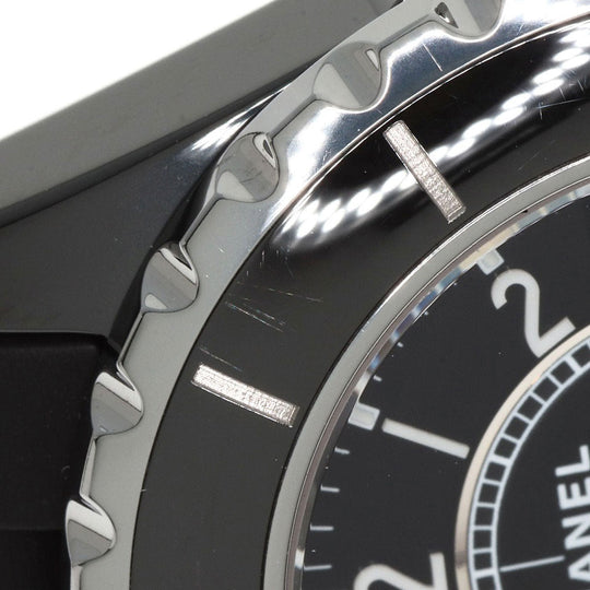CHANEL Watches Quartz H0681 Ceramic, Rubber black J12 1.3" black dial Women Used Authentic