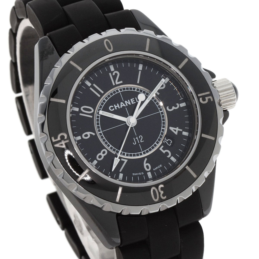 CHANEL Watches Quartz H0681 Ceramic, Rubber black J12 1.3" black dial Women Used Authentic