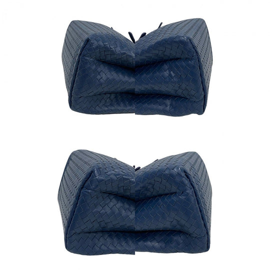 BOTTEGAVENETA Shoulder Bag leather blue INTRECCIATO