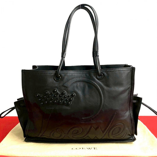 LOEWE Tote Bag leather black Shopper Tote