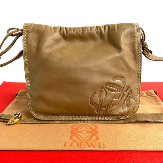 LOEWE Shoulder Bag leather Brown