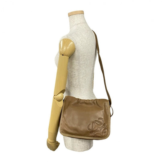 LOEWE Shoulder Bag leather Brown