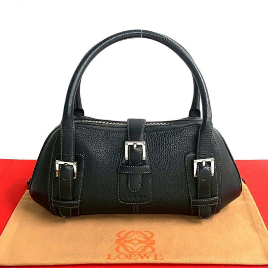 LOEWE Handbag leather black Sender