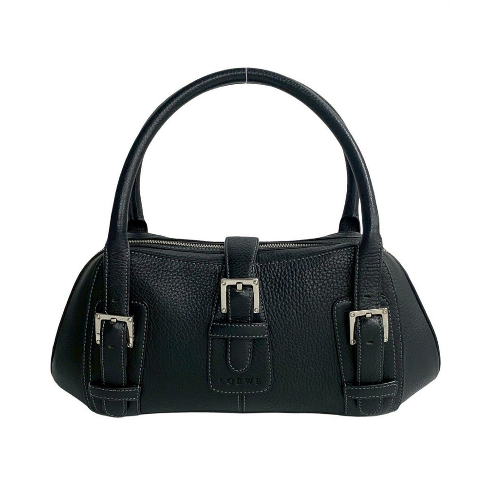 LOEWE Handbag leather black Sender