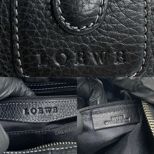 LOEWE Handbag leather black Sender