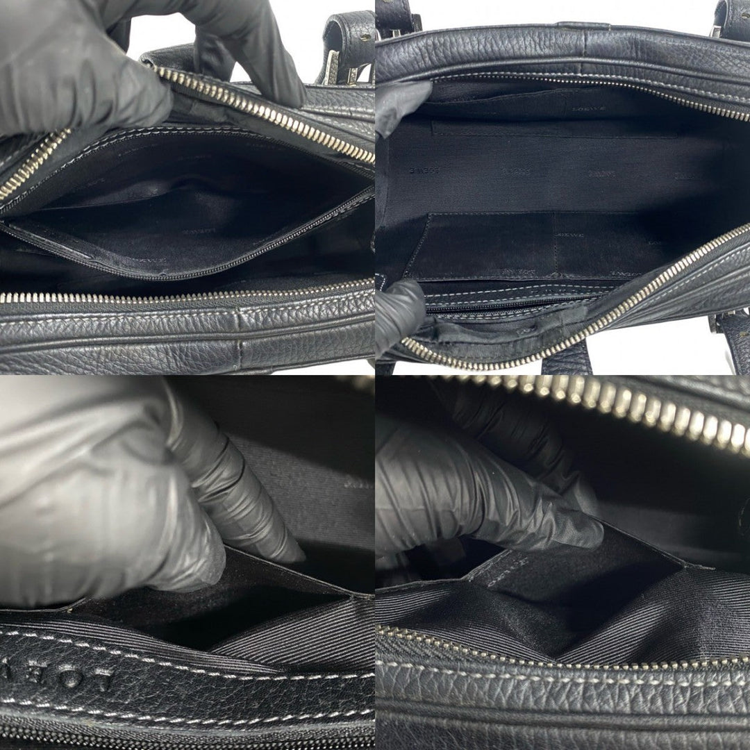 LOEWE Handbag leather black Sender