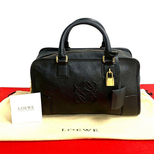 LOEWE Handbag leather black Amazona 28
