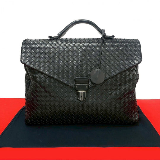 BOTTEGAVENETA Business bag leather black