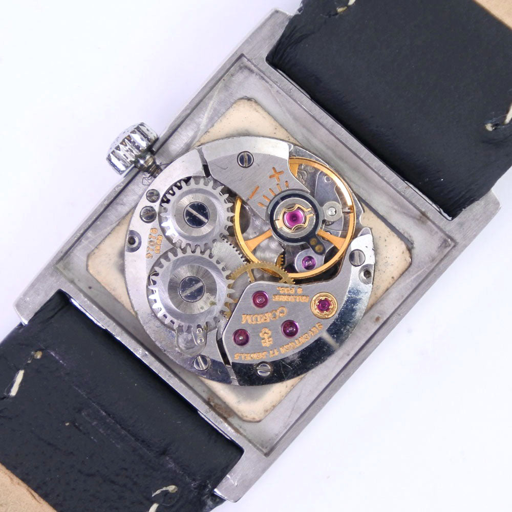 CORUM Watches Hand Winding Stainless Steel black cal.97078 black dial Women Used Authentic
