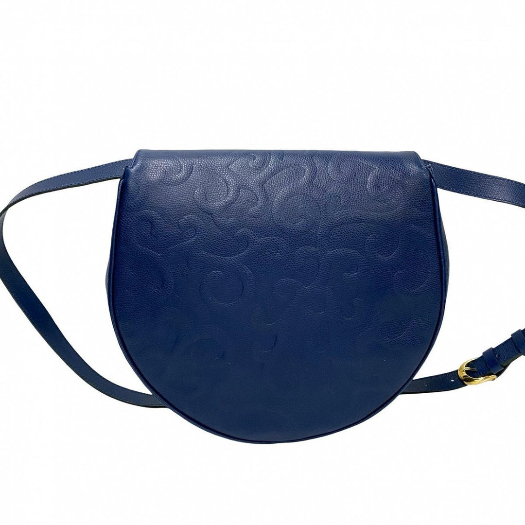 YVES SAINT LAURENT Shoulder Bag leather Navy