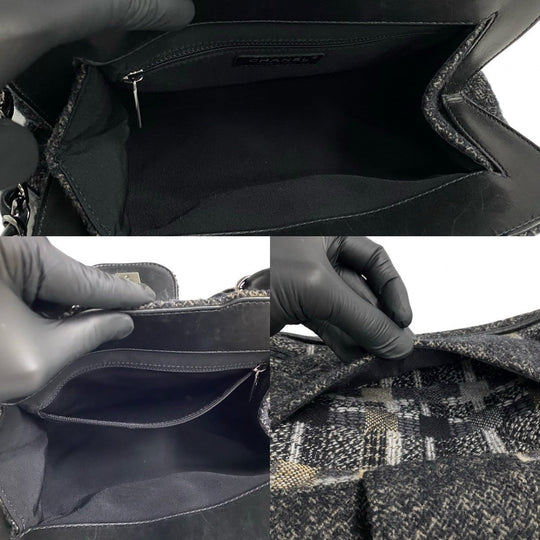 CHANEL Shoulder Bag tweed multicolor