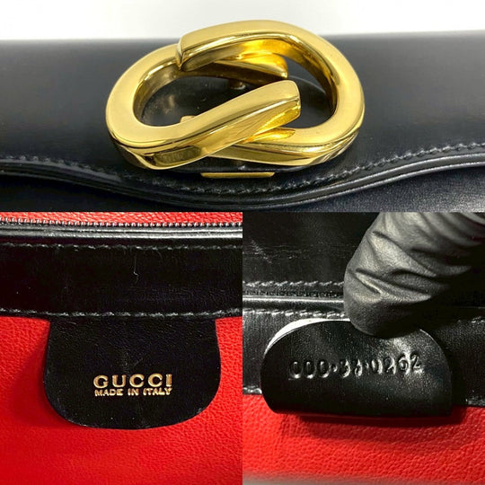 GUCCI Handbag Calfskin black