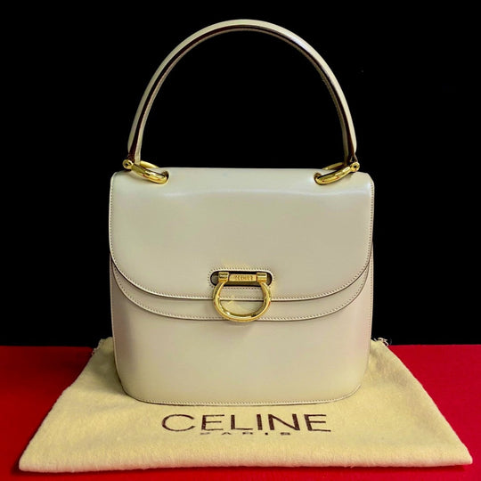 CELINE Handbag Calfskin beige