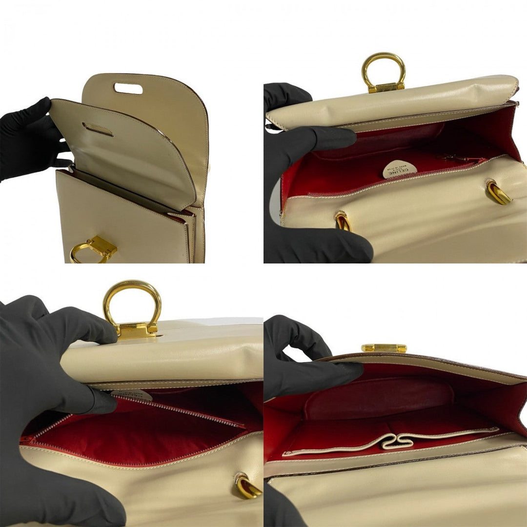 CELINE Handbag Calfskin beige