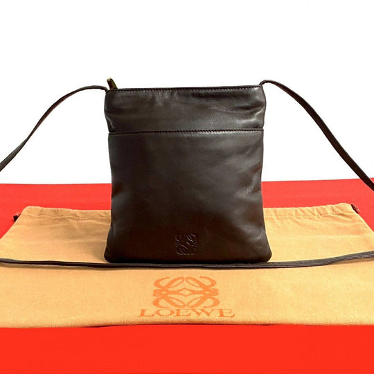 LOEWE Shoulder Bag leather Brown