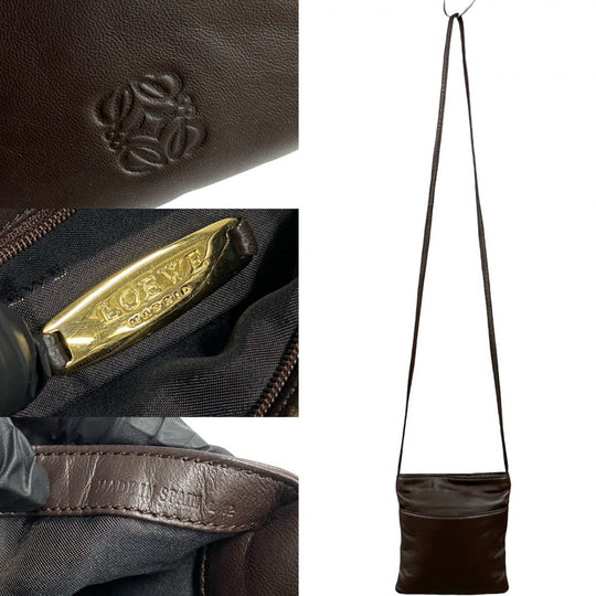 LOEWE Shoulder Bag leather Brown