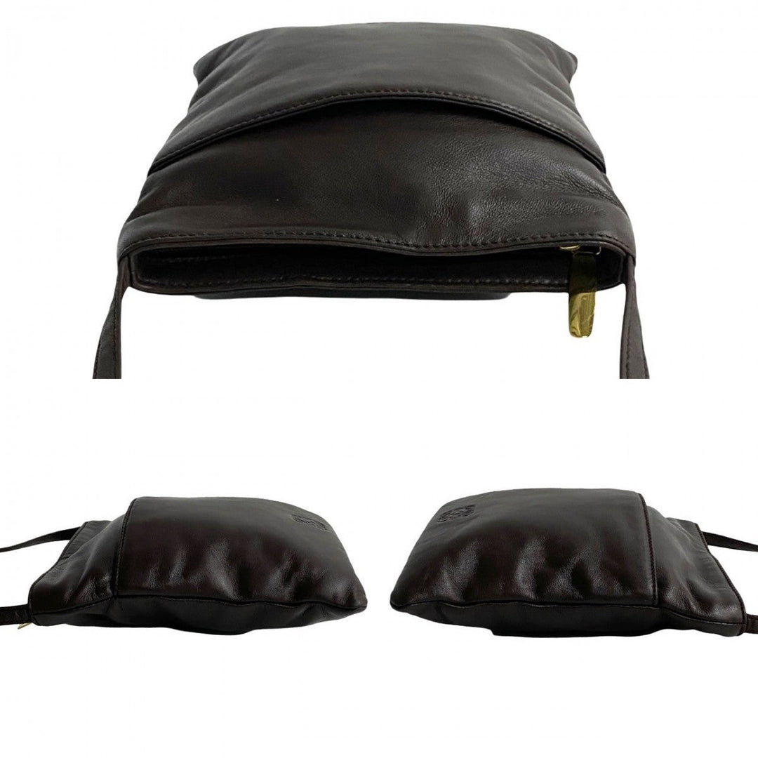 LOEWE Shoulder Bag leather Brown