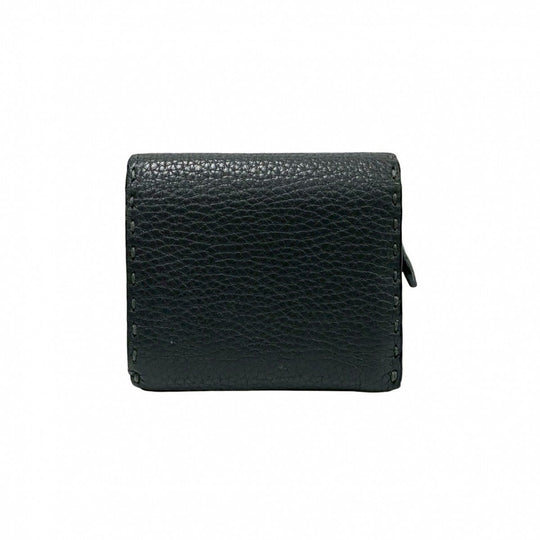 FENDI Bifold Wallet leather gray Celeria