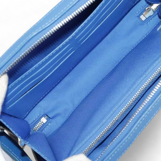 Louis Vuitton Monogram Clouds Soft Trunk Wallet Shoulder Bag Blue White Unisex