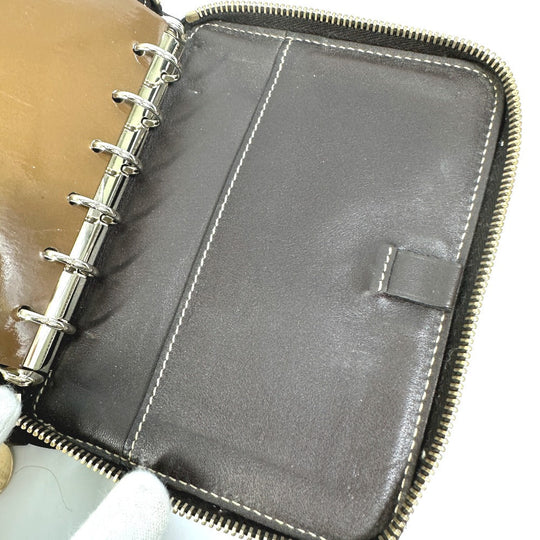 GUCCI Notebook cover 233152 GG canvas / leather Brown GG Gutchori Chihuahua Women Used Authentic