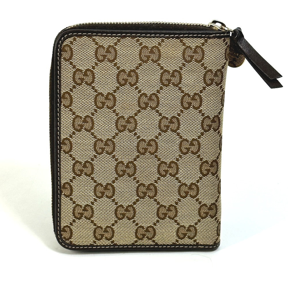 GUCCI Notebook cover 233152 GG canvas / leather Brown GG Gutchori Chihuahua Women Used Authentic