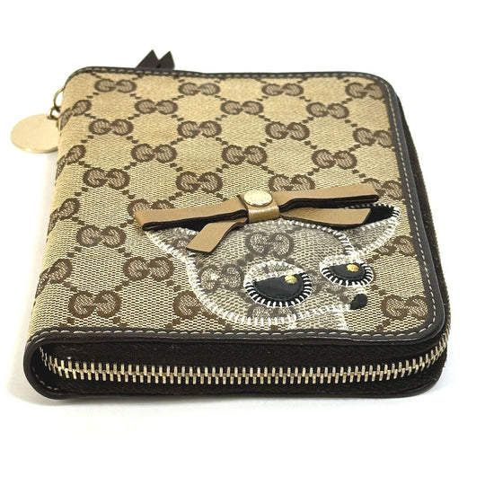 GUCCI Notebook cover 233152 GG canvas / leather Brown GG Gutchori Chihuahua Women Used Authentic