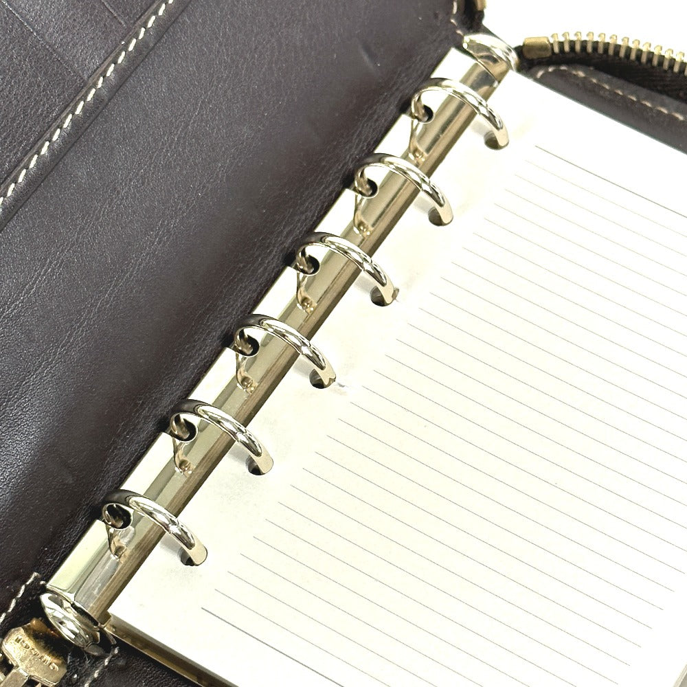 GUCCI Notebook cover 233152 GG canvas / leather Brown GG Gutchori Chihuahua Women Used Authentic